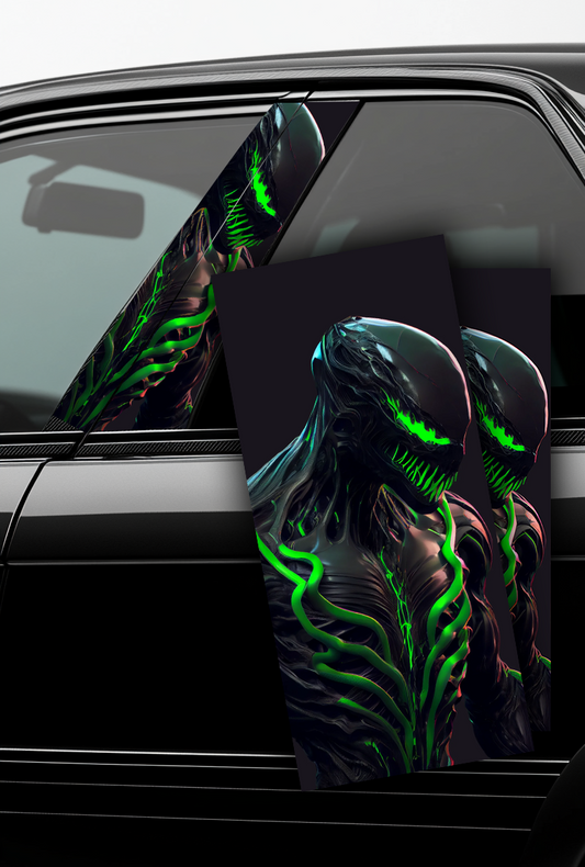 ''Green Venom'' - Car Doors Pillar Decals