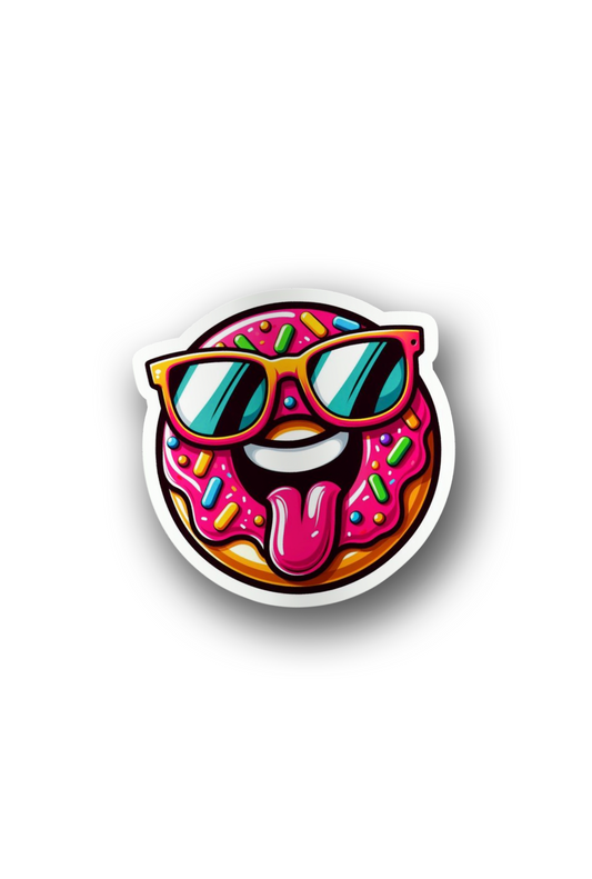 ''Crazy Donut'' Vinyl Sticker