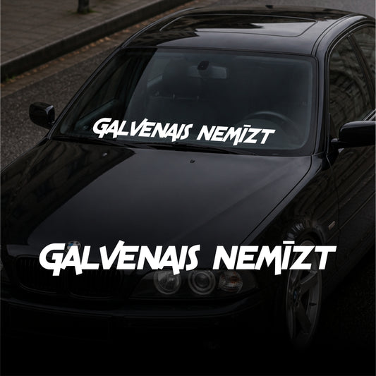 GALVENAIS NEMĪZT - Plotted Vinyl Banner Decal