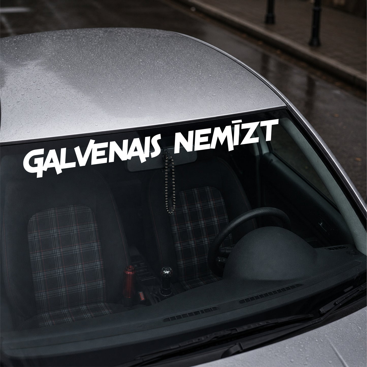 GALVENAIS NEMĪZT - Plotted Vinyl Banner Decal