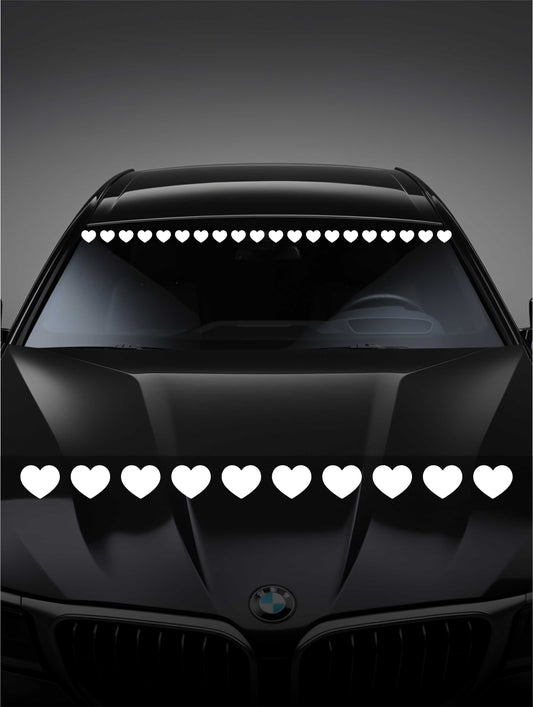 ''Hearts'' - Plotted Vinyl Banner Decal