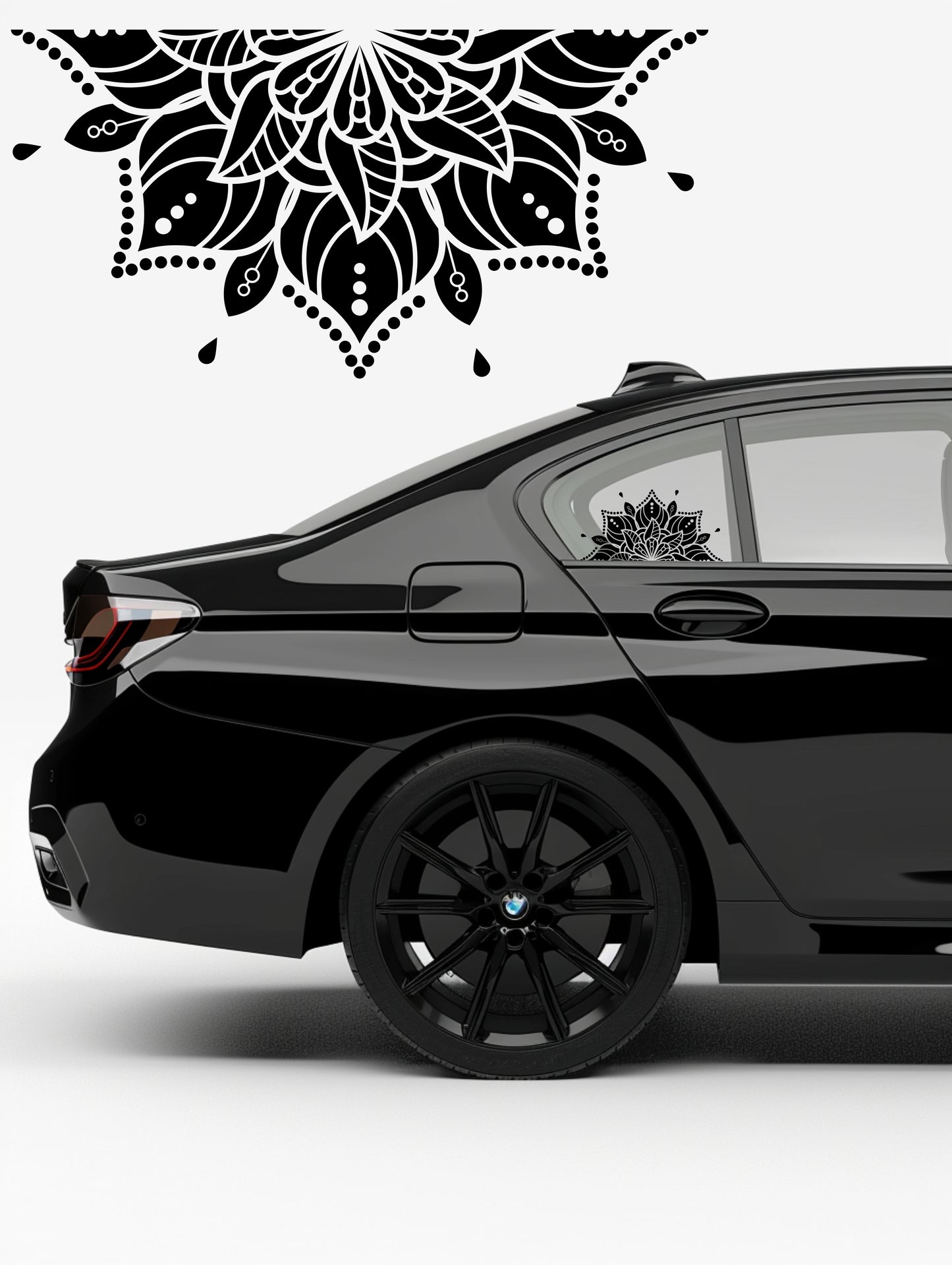 Black Matt Decal - Mandala (FOR VARIOUS CARS)