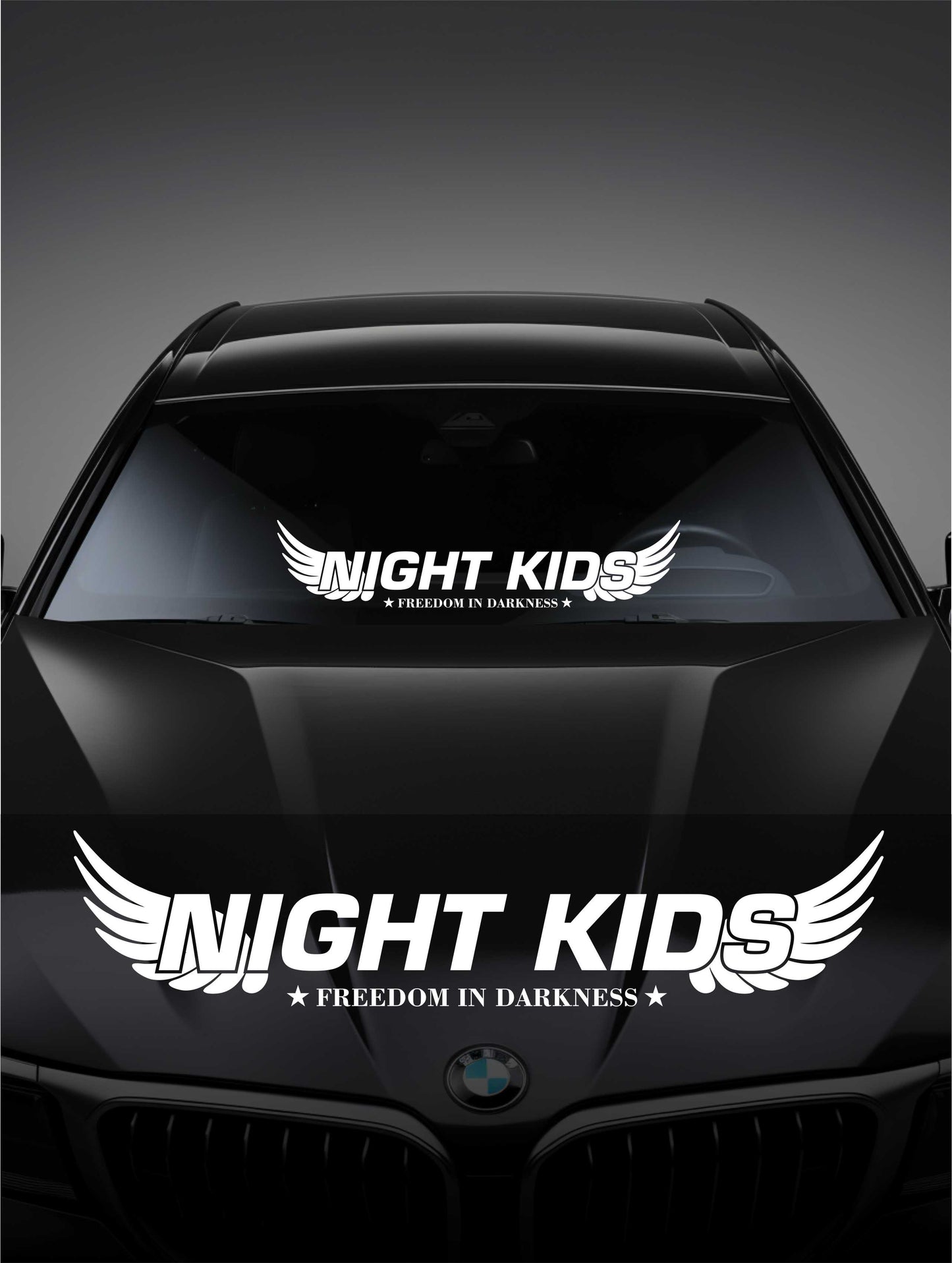 ''Night Kids'' - Plotted Vinyl Banner Decal
