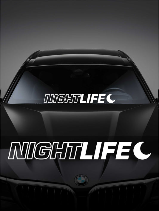 ''Night Life'' - Plotted Vinyl Banner Decal