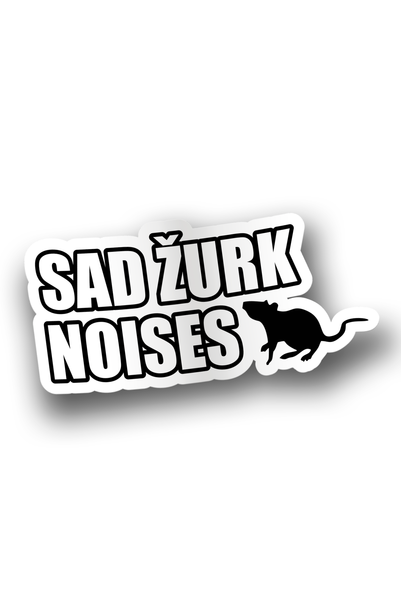 ''Sad žurk noises'' Vinyl Sticker