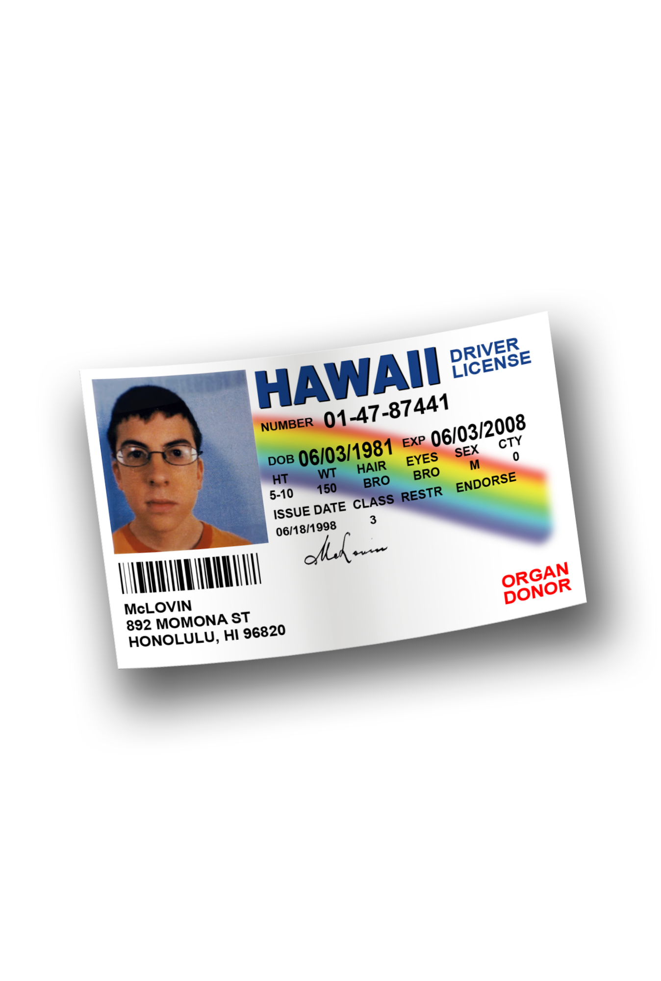 ''Hawaii'' Vinyl Sticker