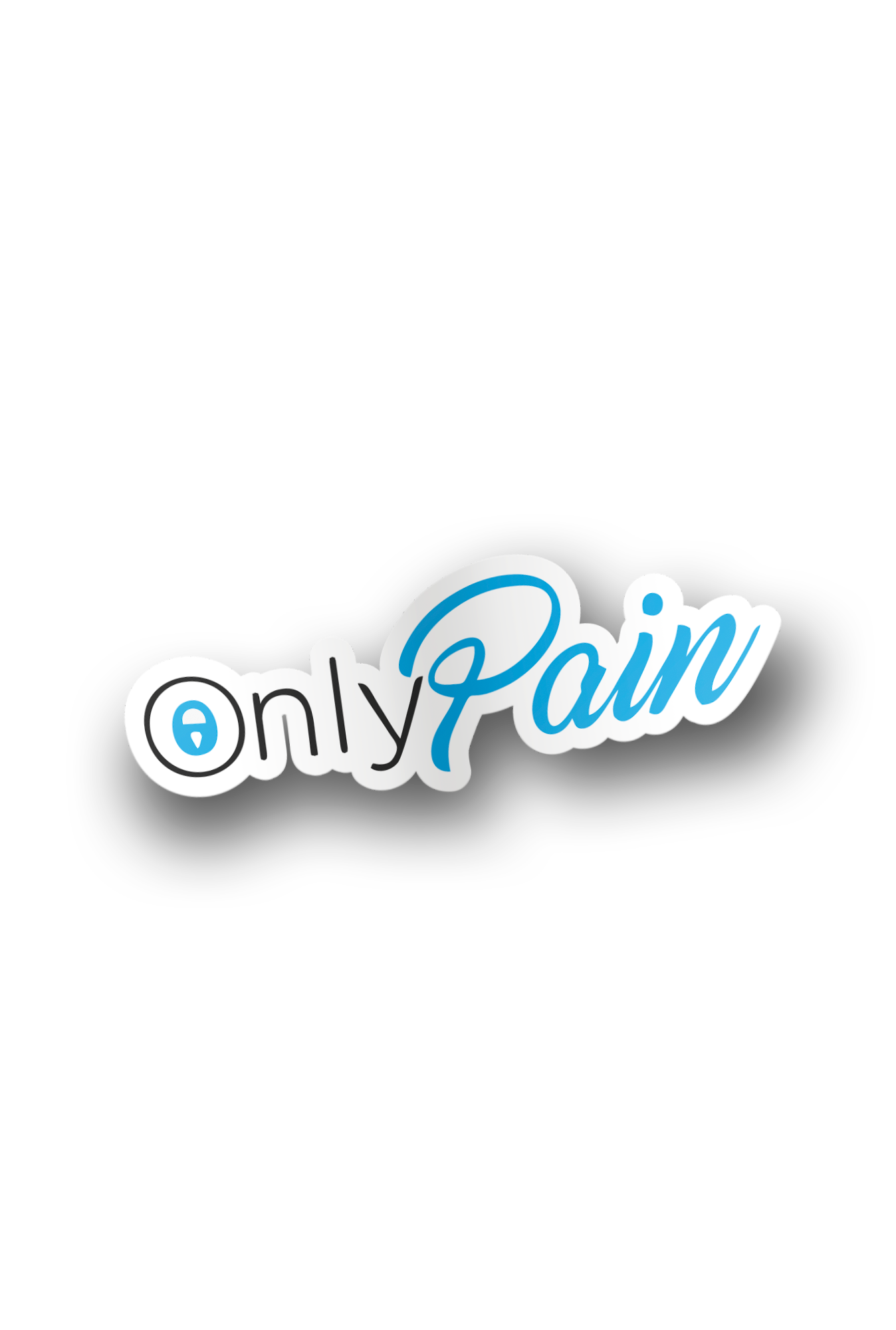''Only Pain'' Vinyl Sticker