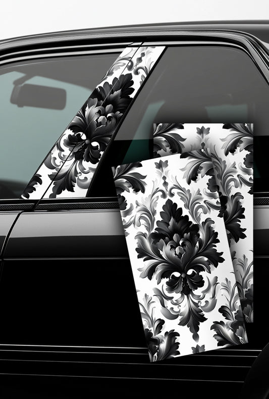 ''White Gothic '' - Car Doors Pillar Decals