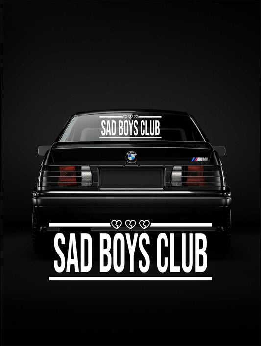 ''Sad Boys Club'' - Plotted Vinyl Banner Decal