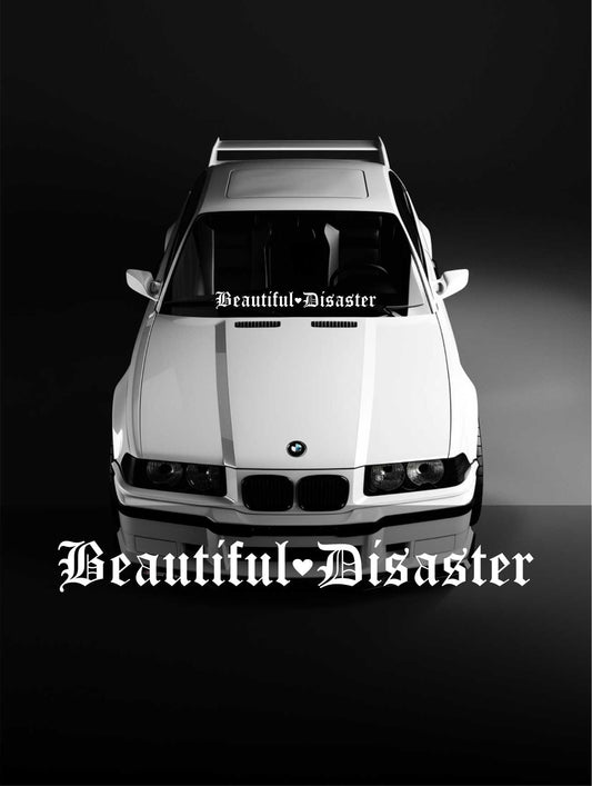 ''Beautifull Disaster'' - Plotted Vinyl Banner Decal