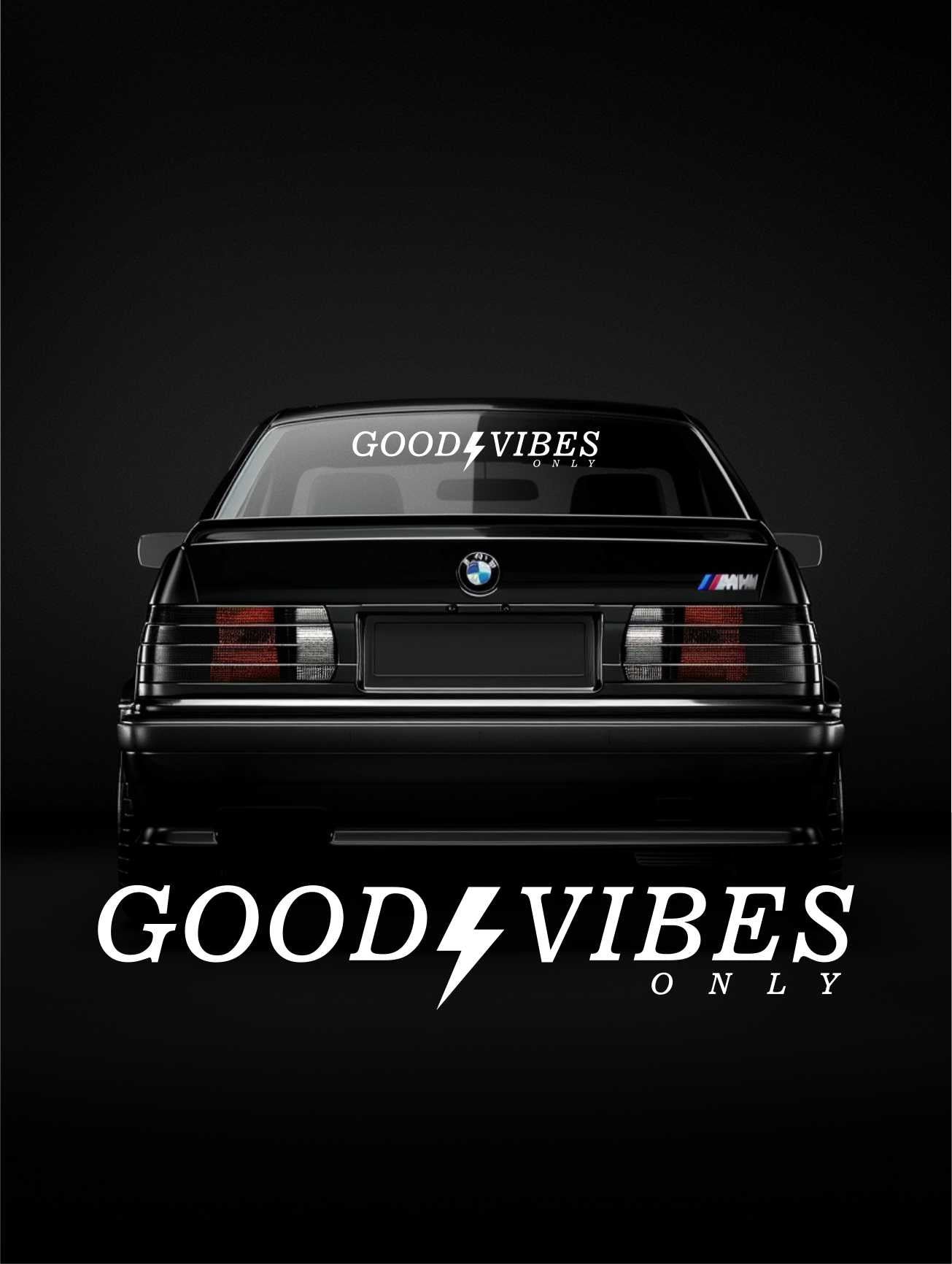 ''Good Vibes Only'' - Plotted Vinyl Banner Decal