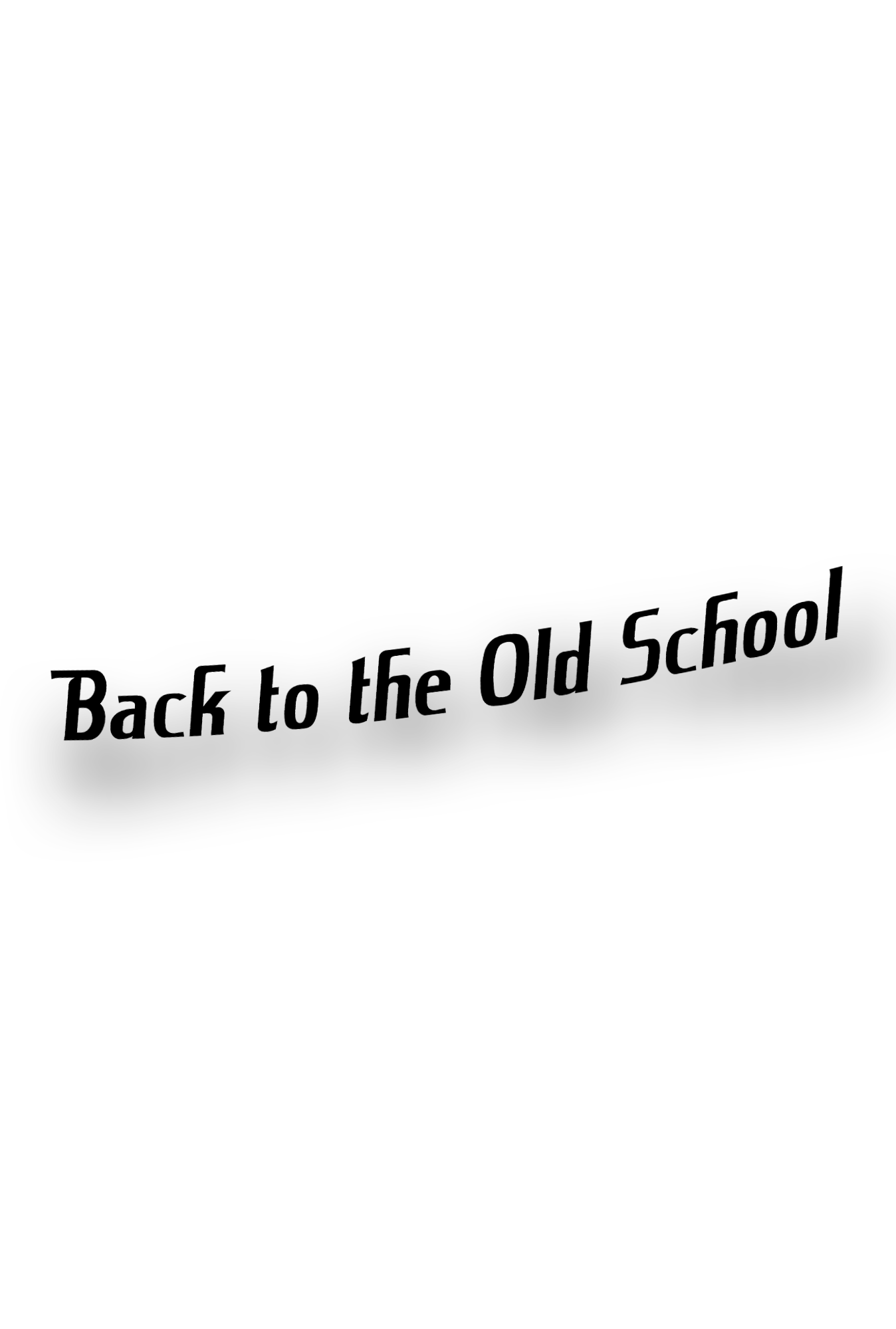 ''Back to the Old School'' - Plotted Vinyl Sticker