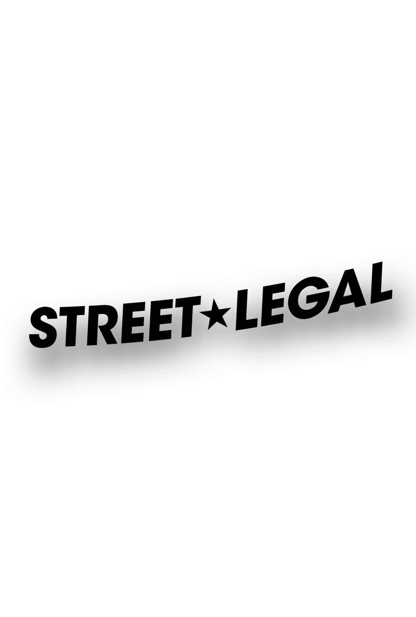''Street Legal'' - Plotted Vinyl Sticker