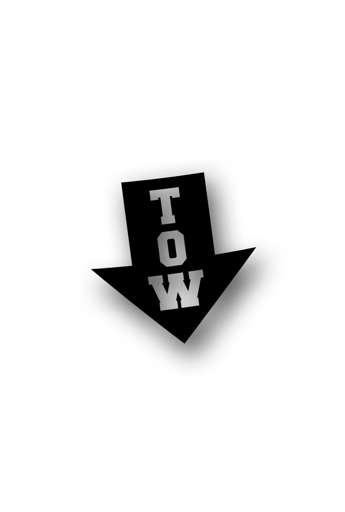 ''Tow'' - Plotted Vinyl Sticker