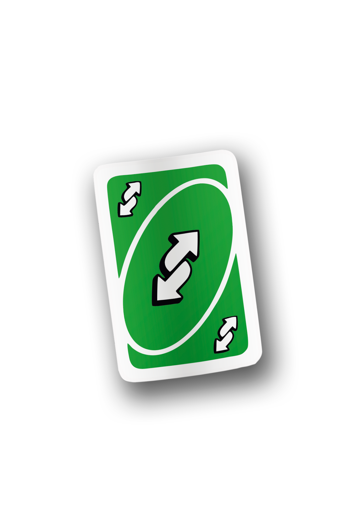 UNO Reverse card - Green | Greeting Card