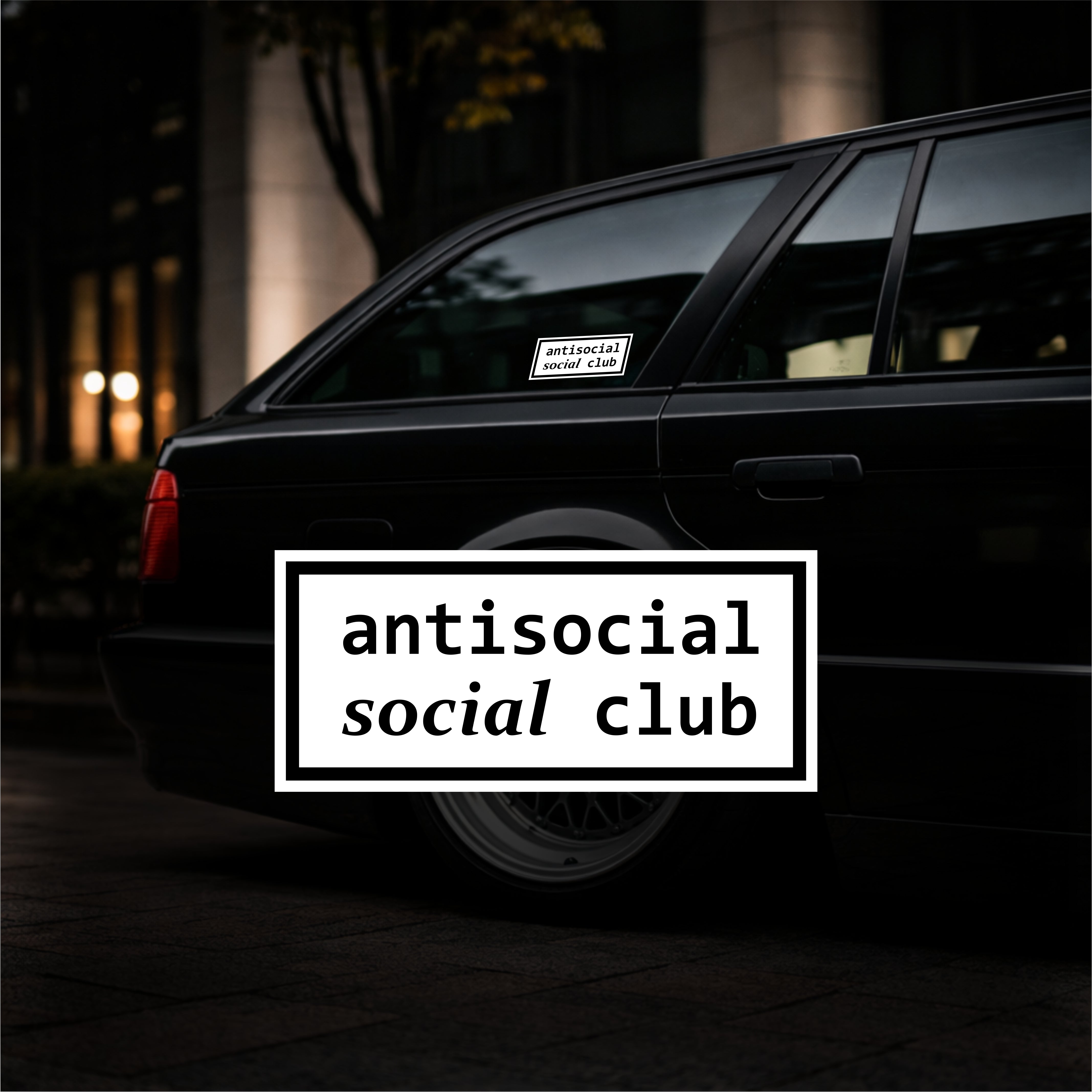 ANTISOCIAL SOCIAL CLUB - Printed Vinyl Sticker – ledesigncustoms