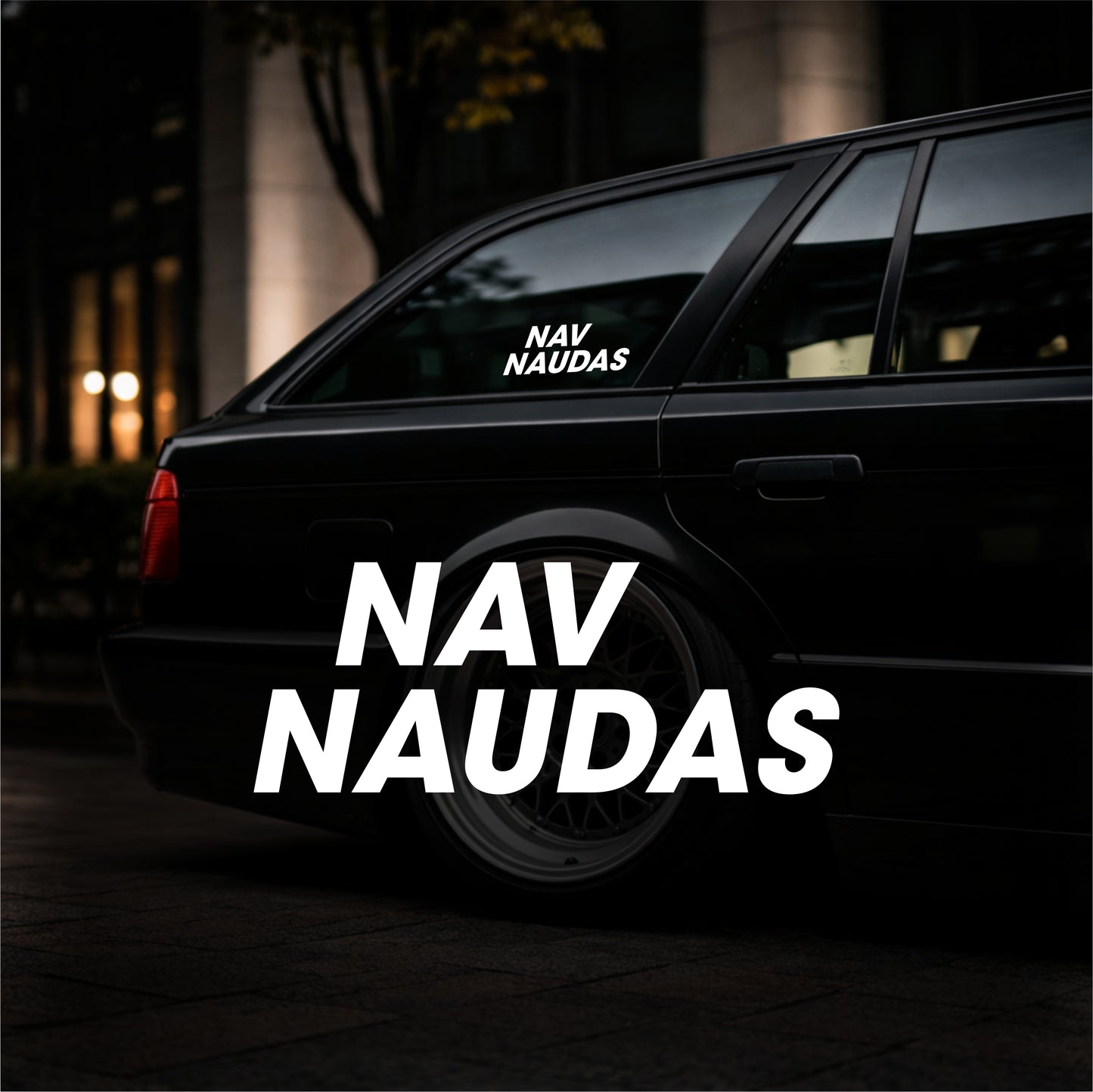 Nav Naudas - Plotted Vinyl Sticker