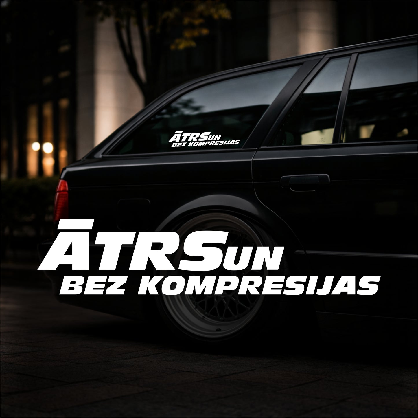 Ātrs un bez kompresijas - Plotted Vinyl Sticker