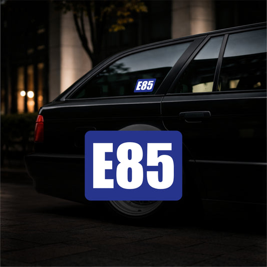 E85 Technical Vinyl Sticker