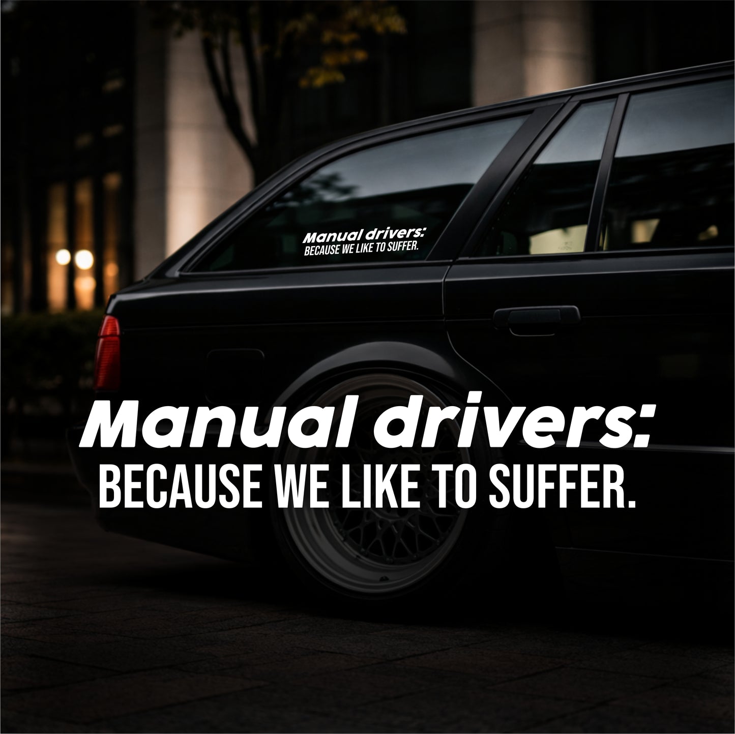 Manual Drivers - Plotted Vinyl Sticker
