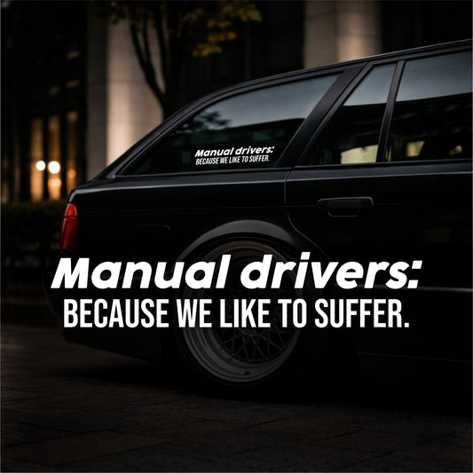 Manual Drivers - Plotted Vinyl Sticker