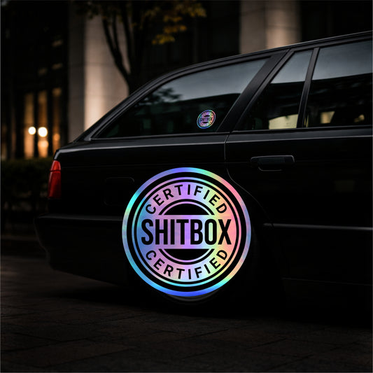 Shitbox - Holographic Vinyl Sticker