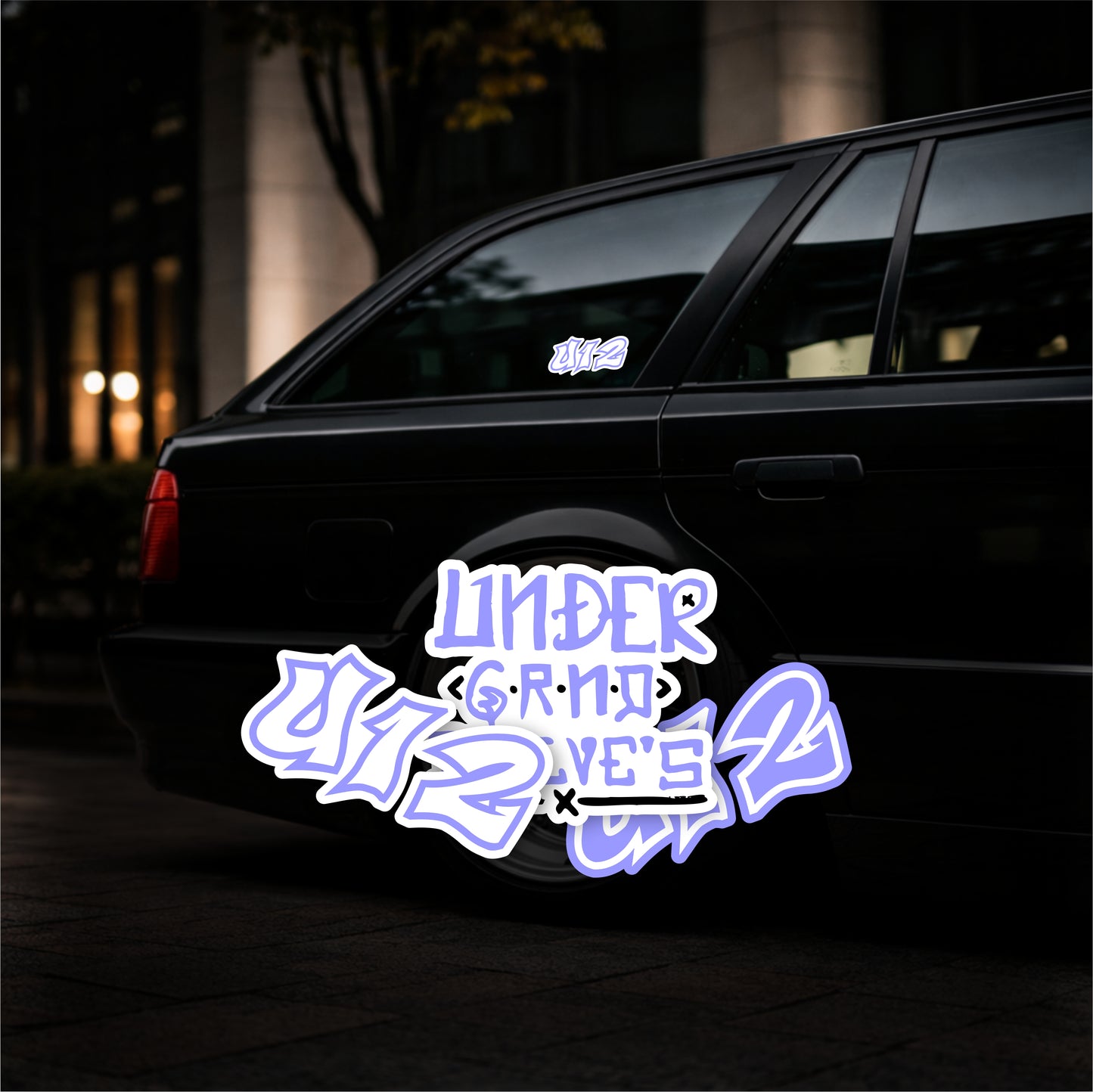 3psc UndrGrnd XII's Vinyl Stickers