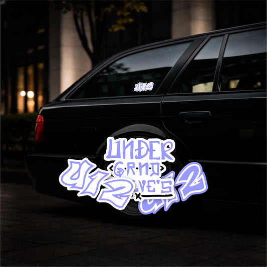 3psc UndrGrnd XII's Vinyl Stickers