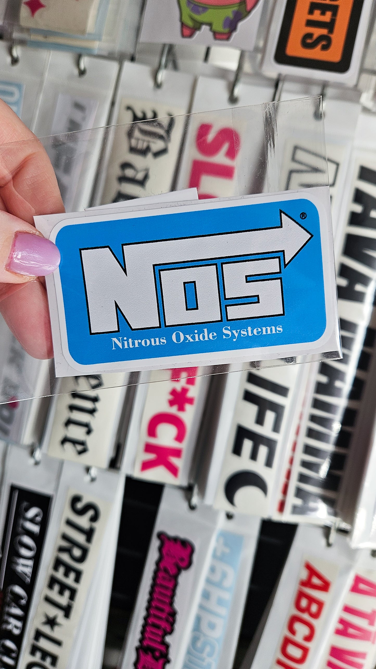 ''Nos Sticker'' Vinyl Sticker