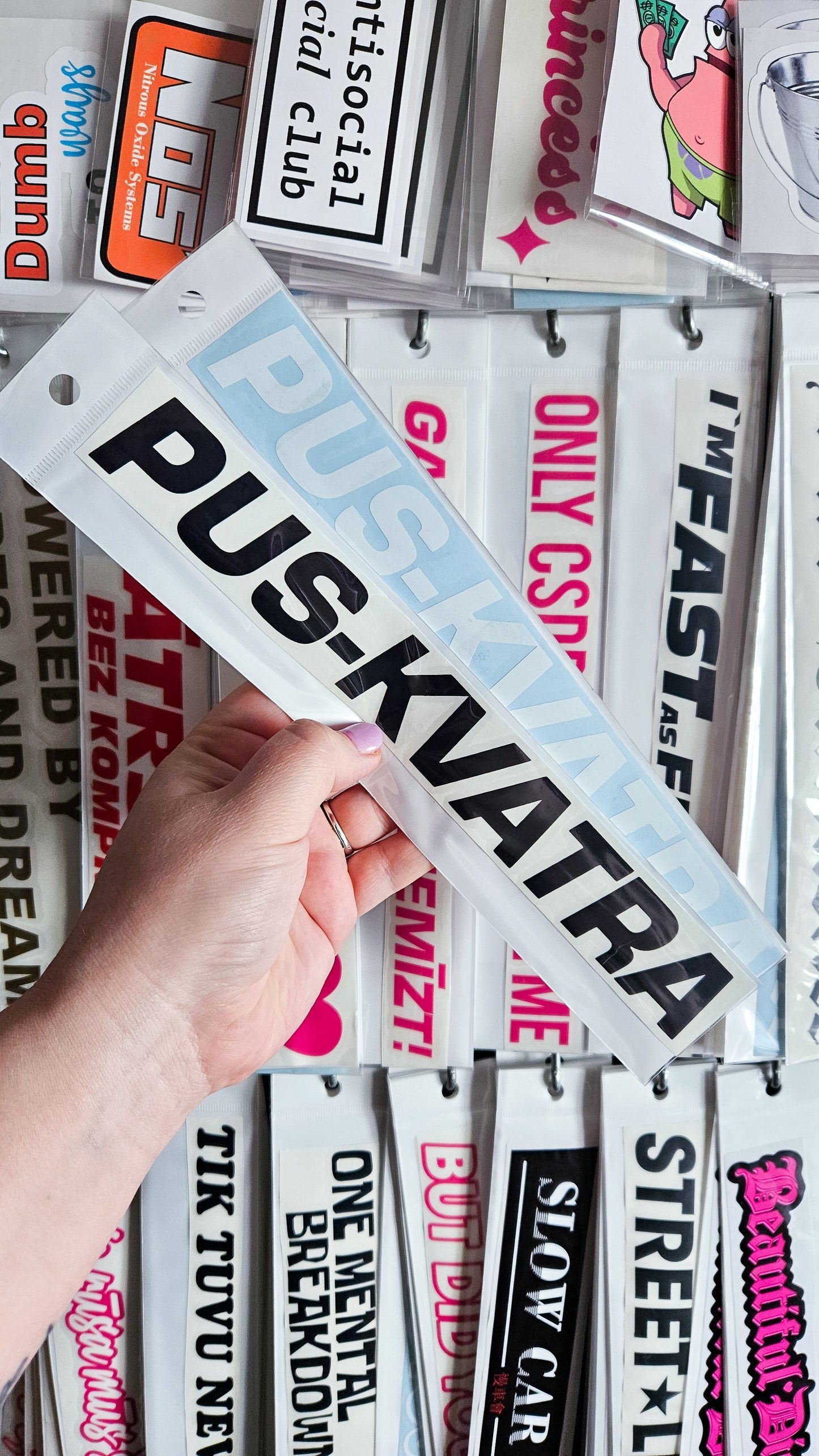 ''Pus-Kvatra'' - Plotted Vinyl Sticker