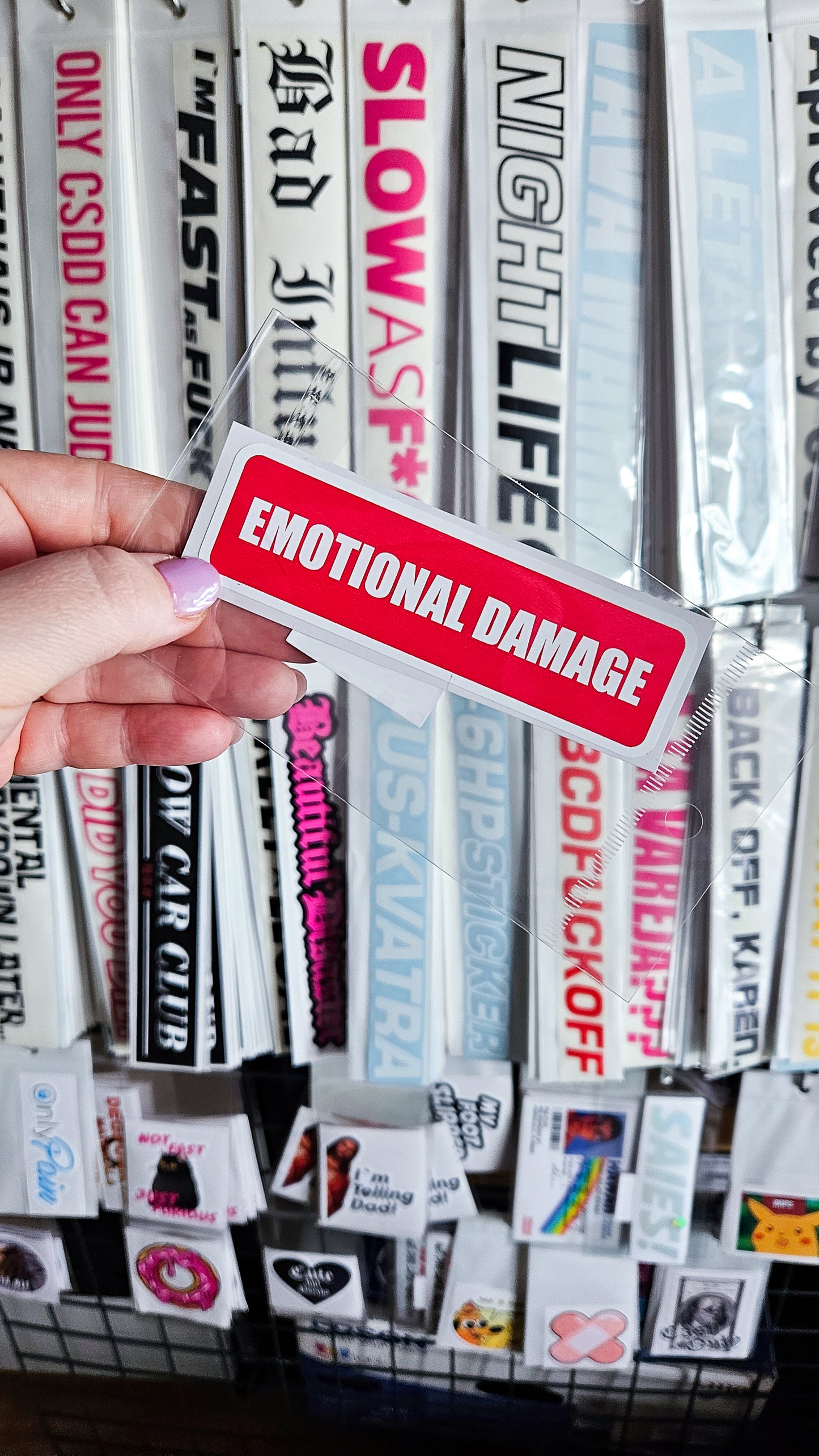 ''Emotional Damage'' Vinyl Sticker