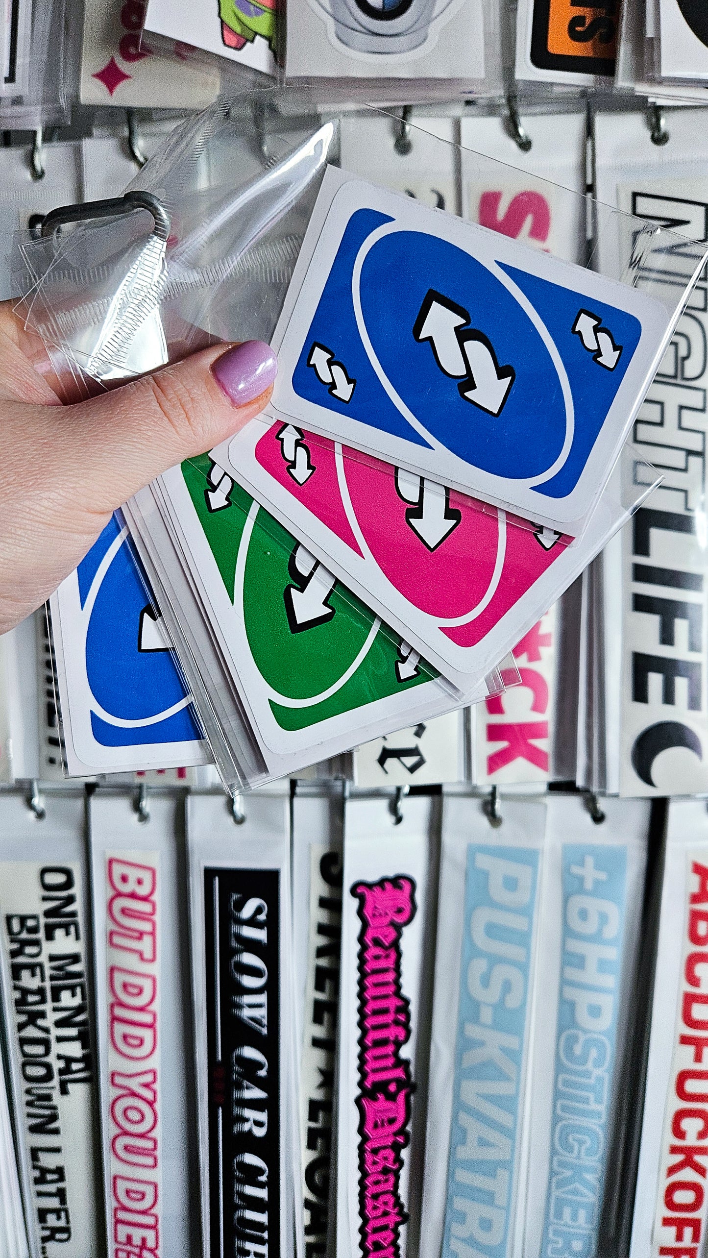 ''Uno Cards'' Vinyl Sticker