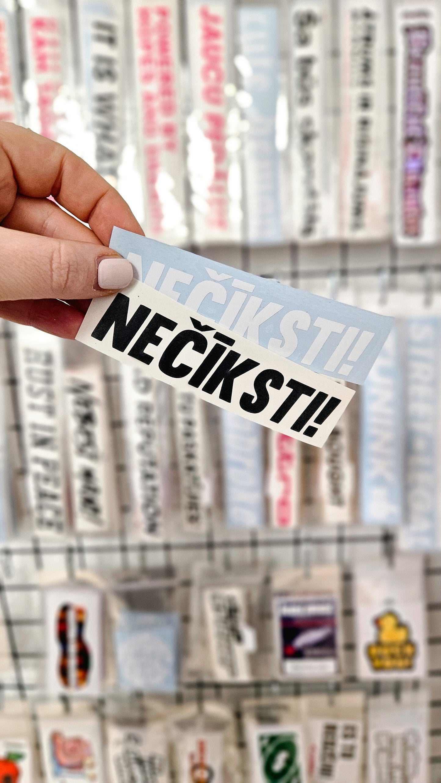 ''Nečīksti!'' - Plotted Vinyl Sticker