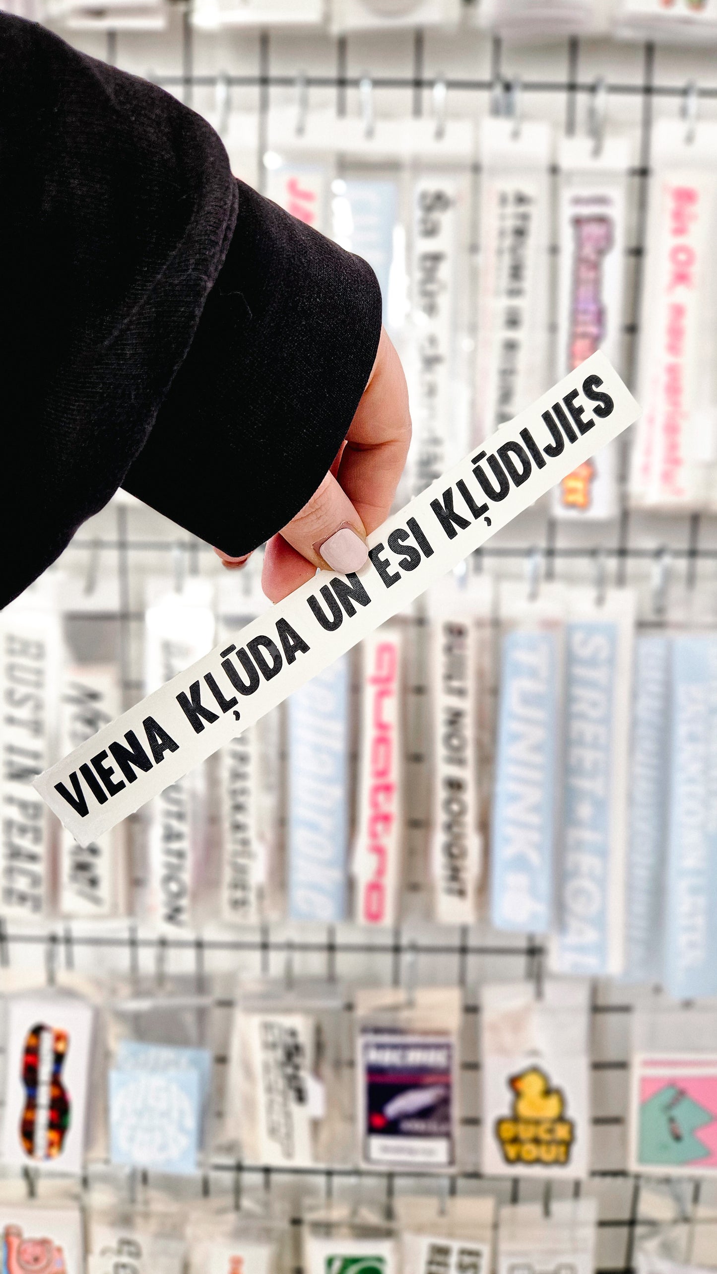 ''Viena kļūda un esi kļūdijies'' - Plotted Vinyl Sticker