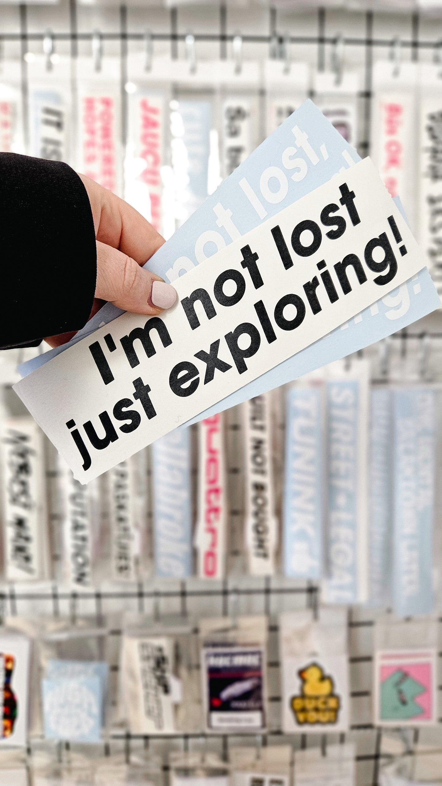 ''I`m not lost, just exploring!'' - Plotted Vinyl Sticker