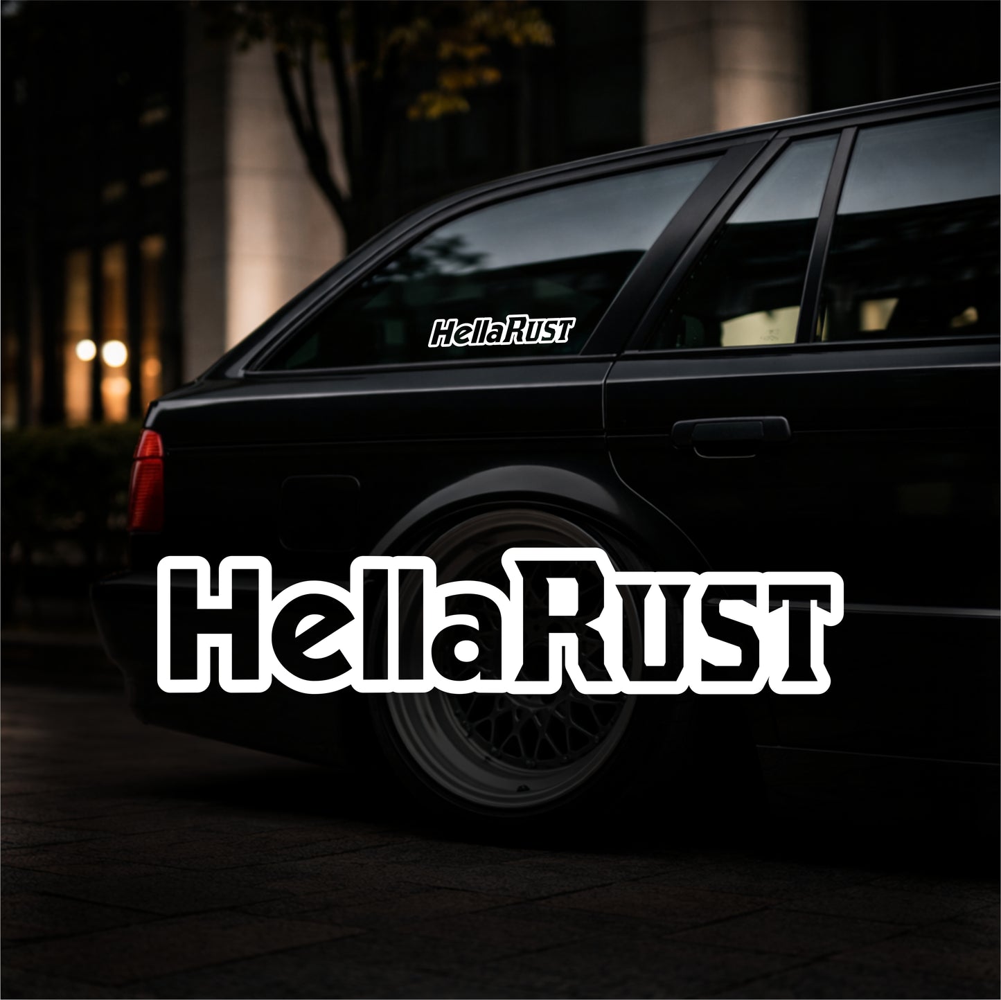 Hella Rust - Plotted Vinyl Sticker