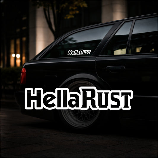 Hella Rust - Plotted Vinyl Sticker