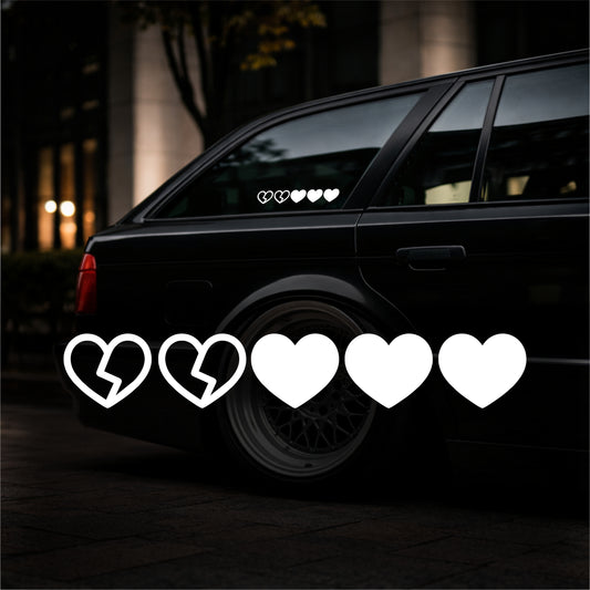 Broken Hearts - Plotted Vinyl Sticker