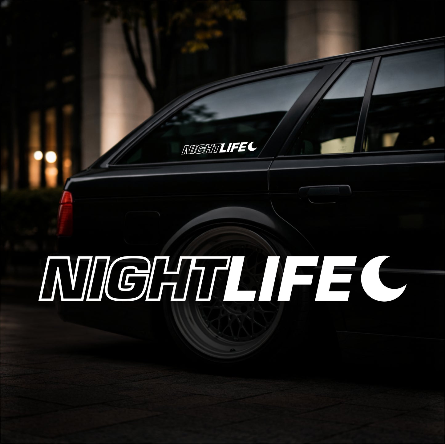 Night Life - Plotted Vinyl Sticker
