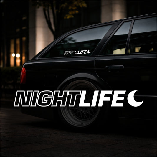 Night Life - Plotted Vinyl Sticker