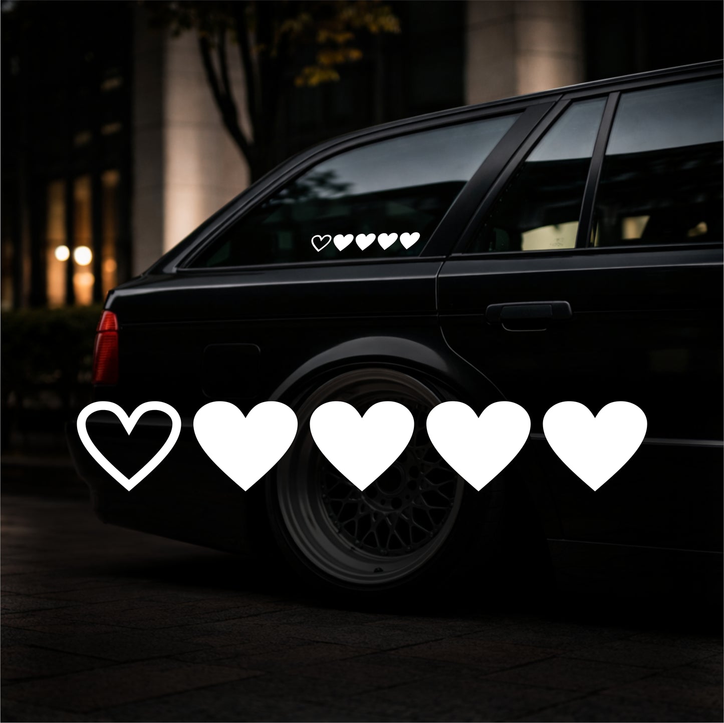 Hearts - Plotted Vinyl Sticker