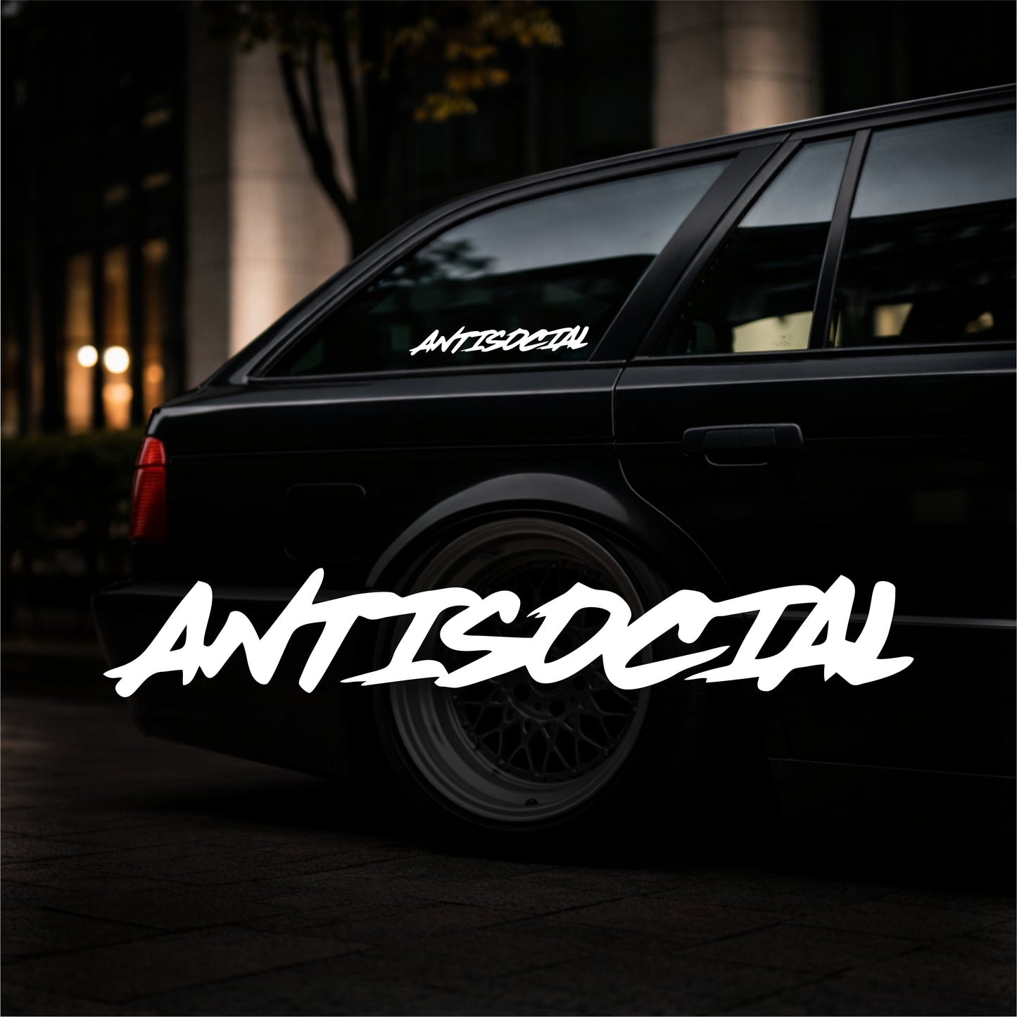 Antisocial - Plotted Vinyl Sticker