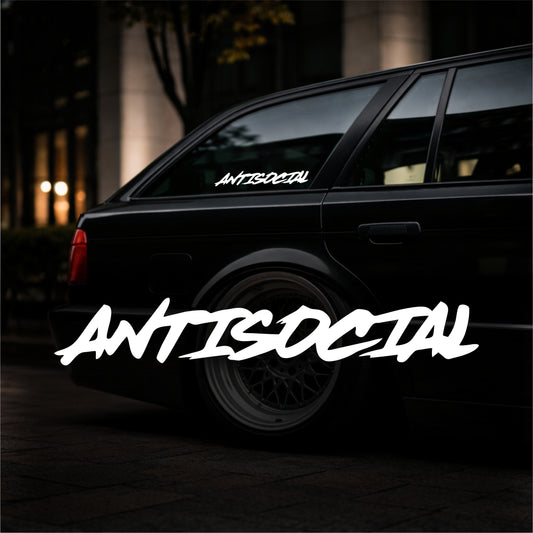 Antisocial - Plotted Vinyl Sticker