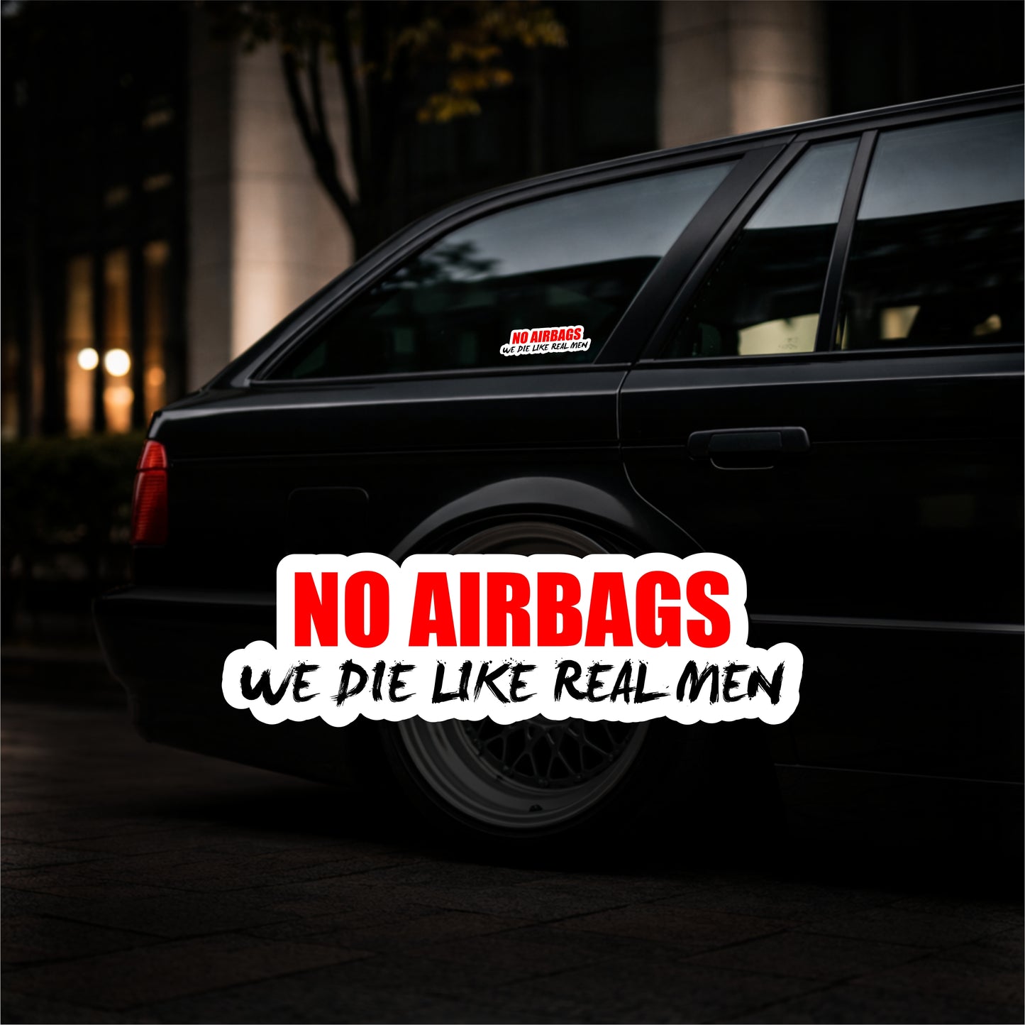 No airbags - Vinyl Sticker