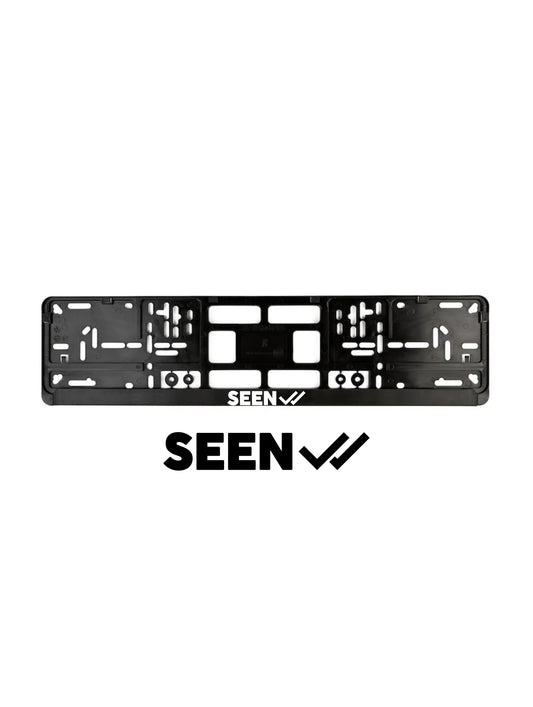 ''SEEN'' - European License Plate Frame