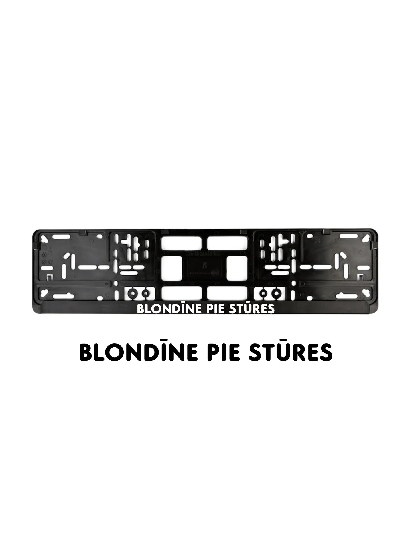 ''Blondīne pie Stūres'' - European License Plate Frame