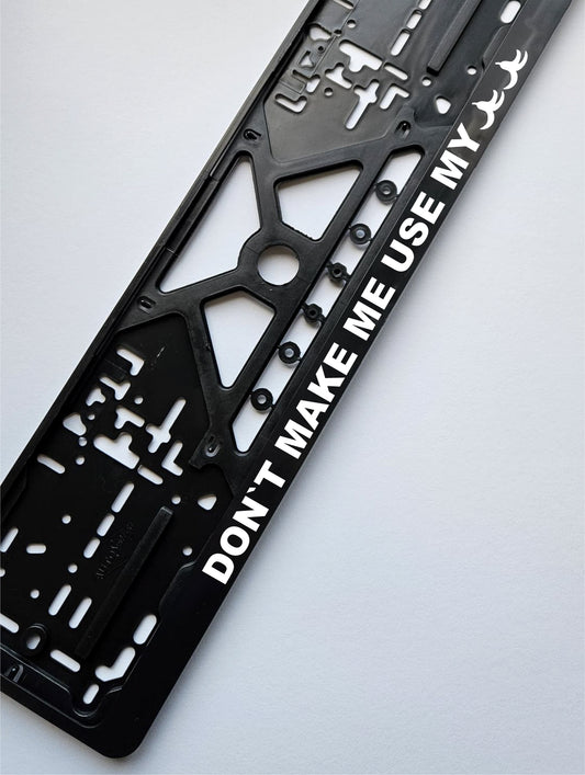 Banana peels - European License Plate Frame