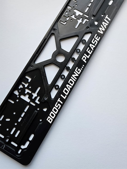 Boost Loading - European License Plate Frame