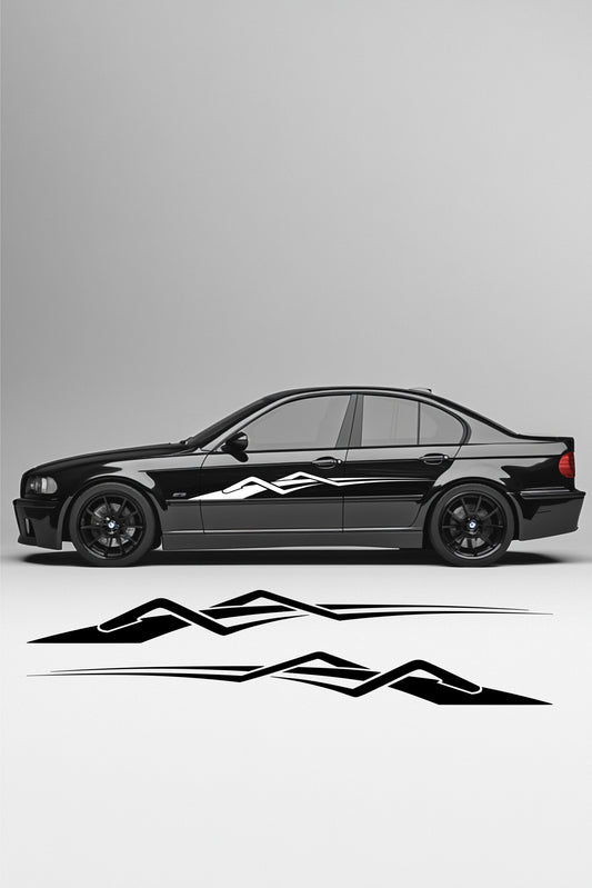 ''Lines No.1'' - Plotted Vinyl Car Body Decal