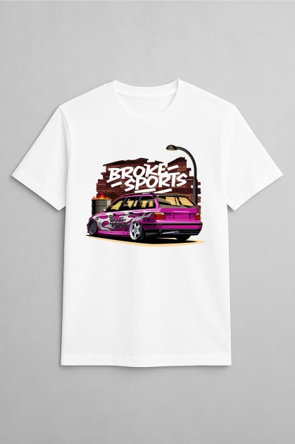 ''Broke Sports TOURING'' Cotton T-Shirt